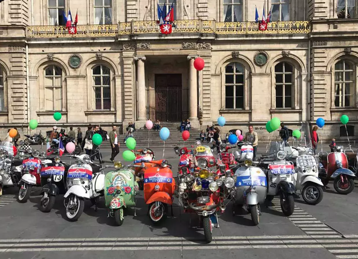 La Vespa Parade à Paris en 2018 