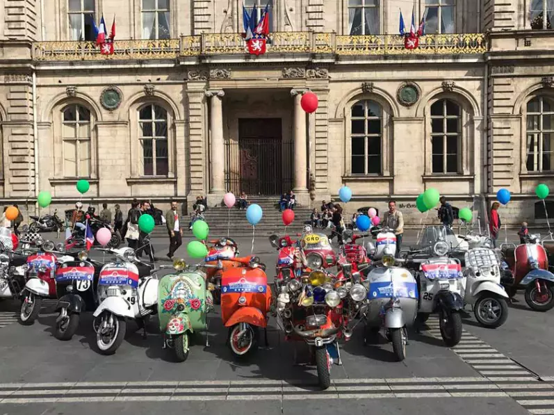 La Vespa Parade à Paris en 2018 